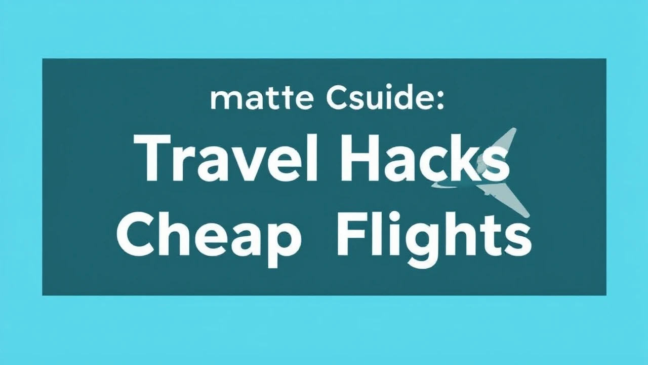Ultimate Guide on Travel Hacks: Mastering Cheap Flights