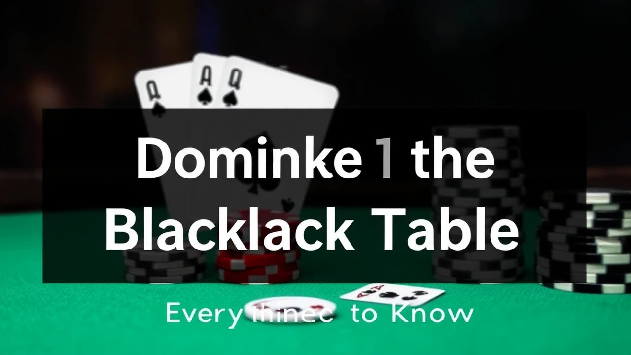 Dominate the Blackjack Table: Everything You Need to Know