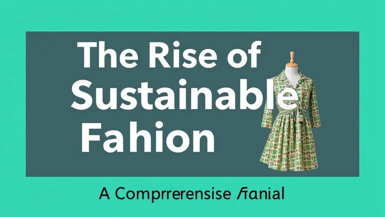 The Rise of Sustainable Fashion: A Comprehensive Manual