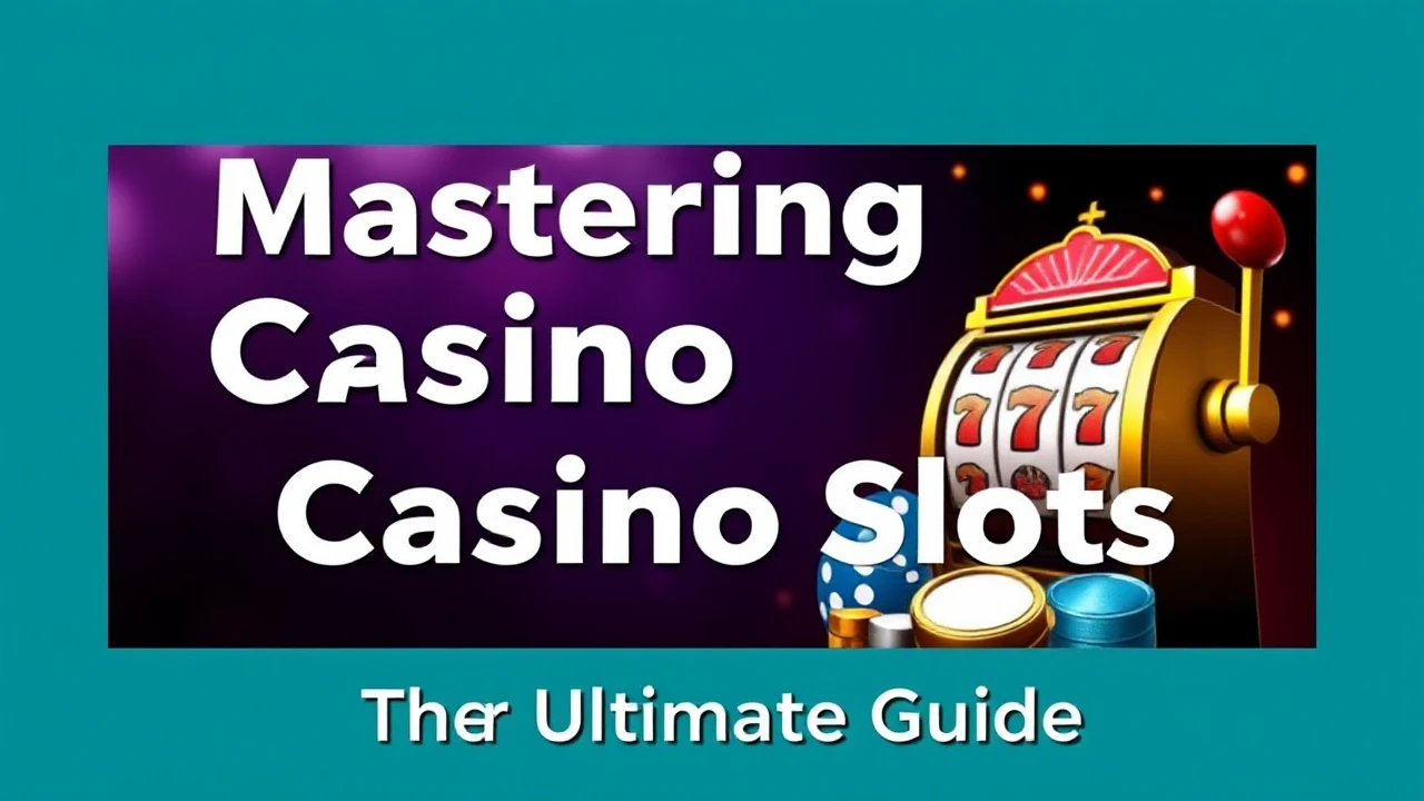 Mastering Casino Slots: Your Ultimate Guide