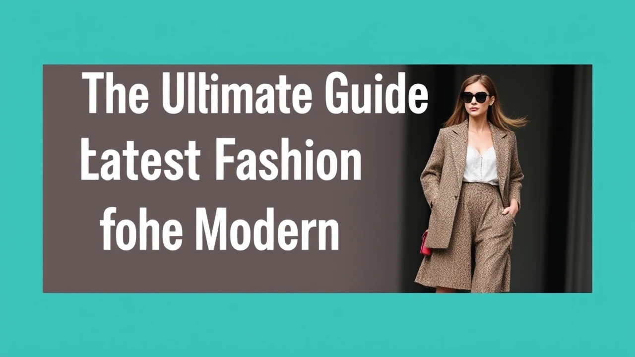 The Ultimate Guide to Latest Fashion for the Modern Woman