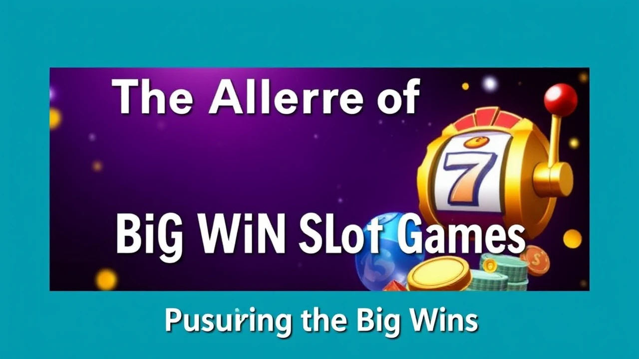 The Allure of Big Win Slot Games: Pursuing the Big Wins