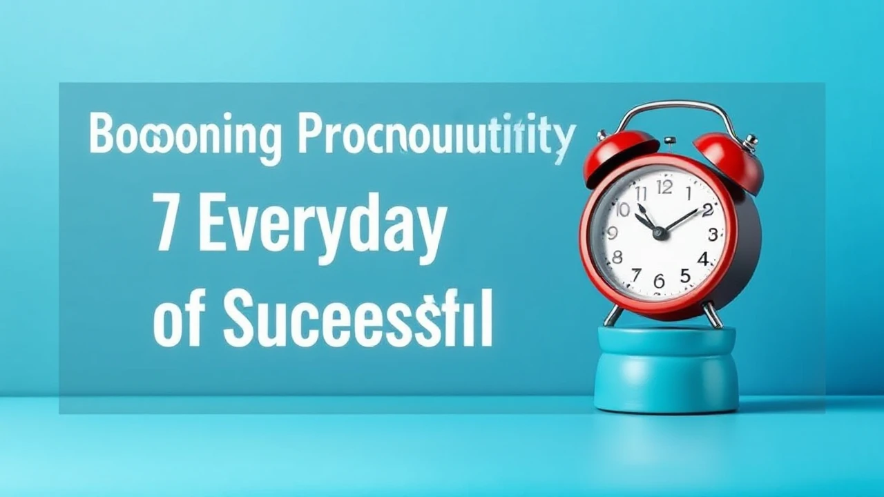 Boosting Productivity: 7 Everyday Habits of Successful Folks