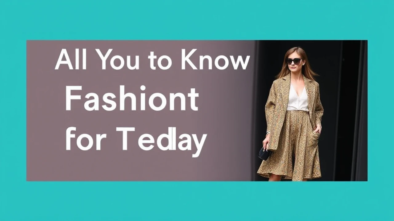 All You Need to Know to Latest Fashion for Today's Woman