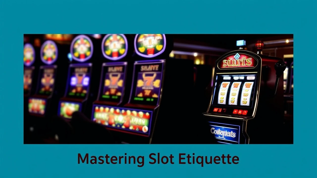 Mastering Slot Etiquette: Do's and Don'ts in the Casino