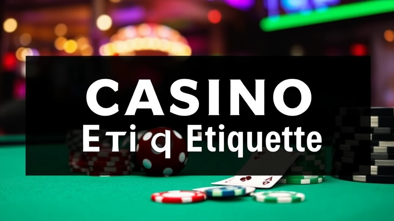 Your Go-To Handbook to Casino Etiquette: Essential Do's and Don'ts