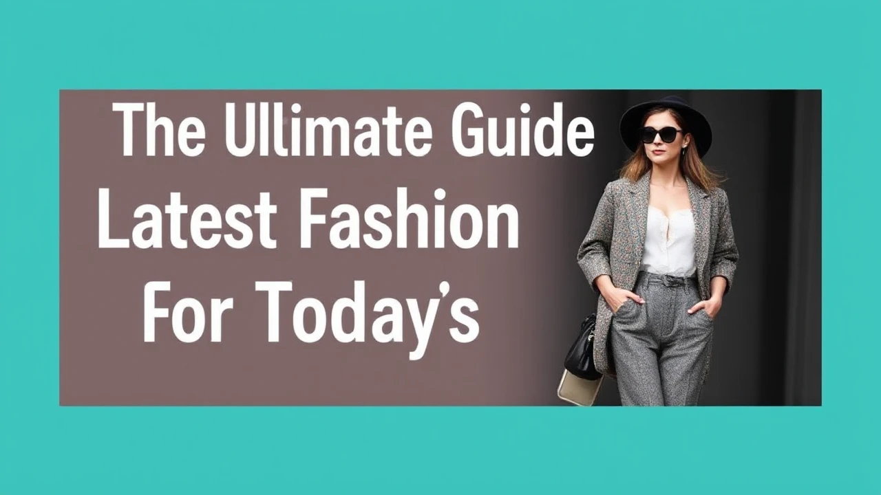 The Ultimate Guide to Latest Fashion for Today's Woman