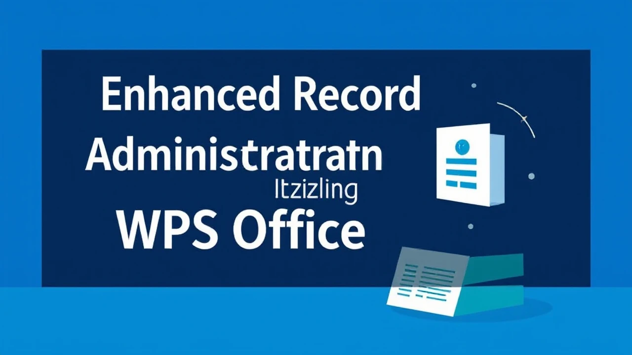 Enhanced Record Administration Utilizing WPS Office Tools