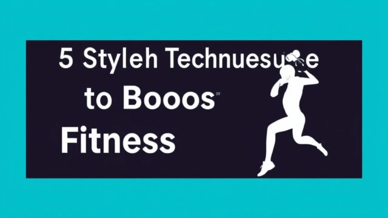 5 Stylish Techniques to Boost Your Fitness Lifestyle