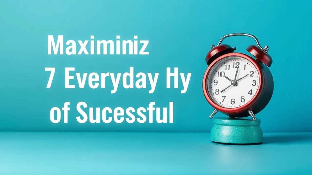 Maximizing Productivity: 7 Everyday Habits of Successful People