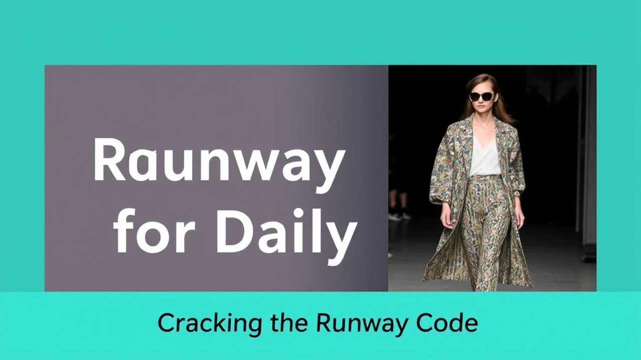 Stylishly Practical: Adapting Runway Looks for Daily Life
