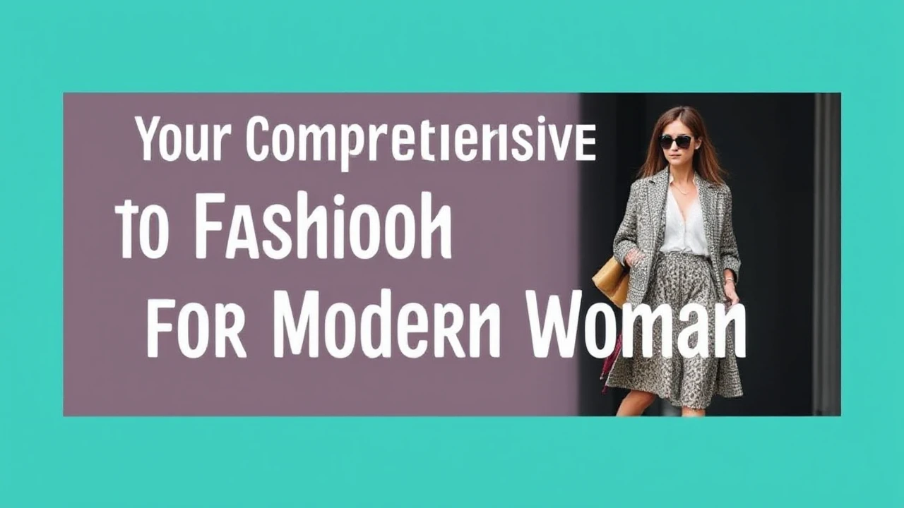 Your Comprehensive Handbook to Fashion Trends for the Modern Woman