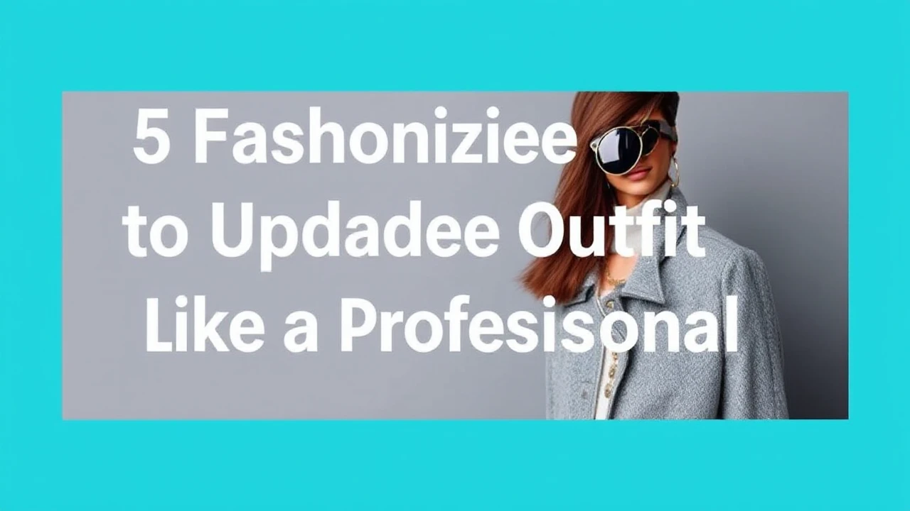 5 Fashionable Techniques to Upgrade Your Outfit Like a Professional
