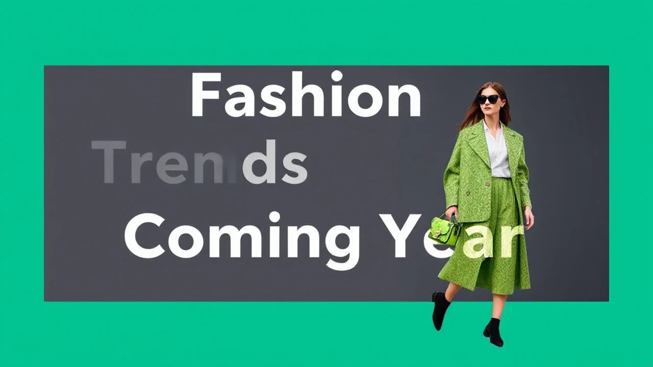 The Fashion Trends to Look Forward to in the Coming Year