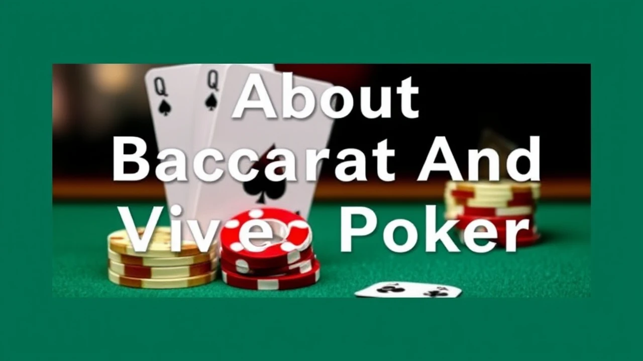 About Baccarat And Video Poker