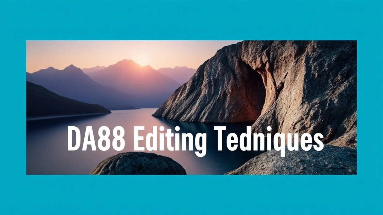 Exploring Your Creativity: Da88 Editing Techniques