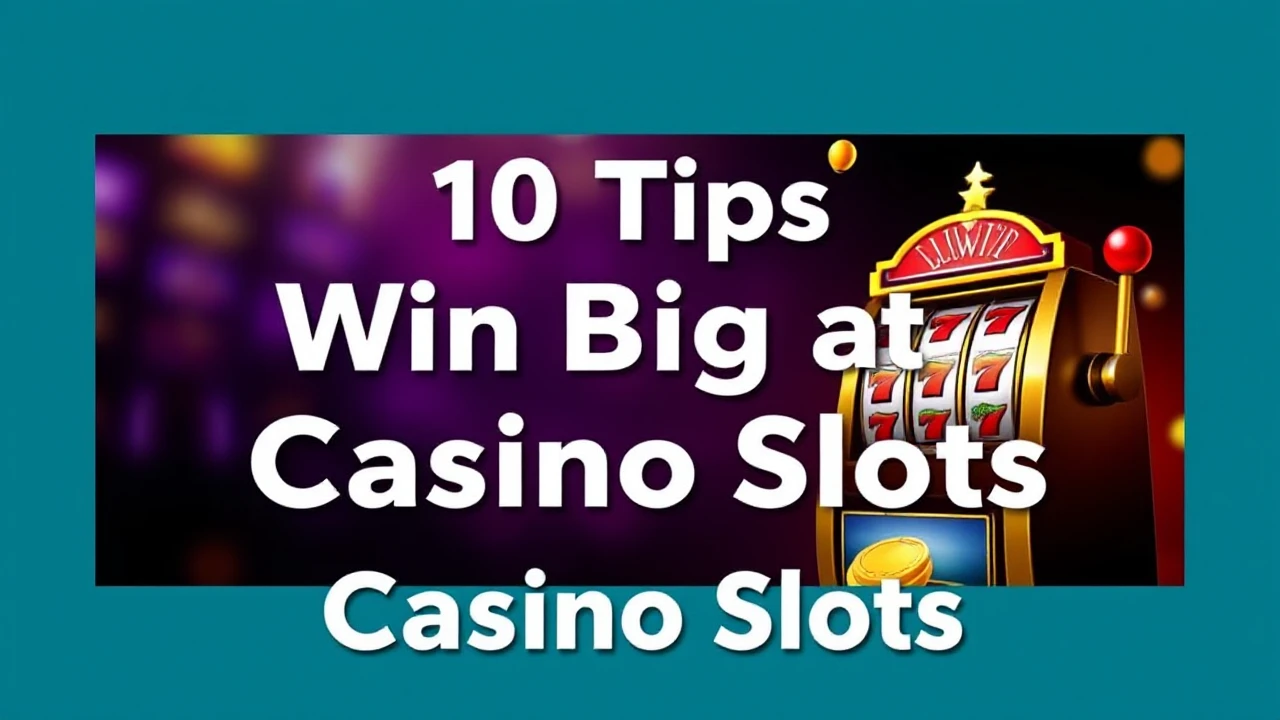 Top 10 Tips to Win Big at Casino Slots