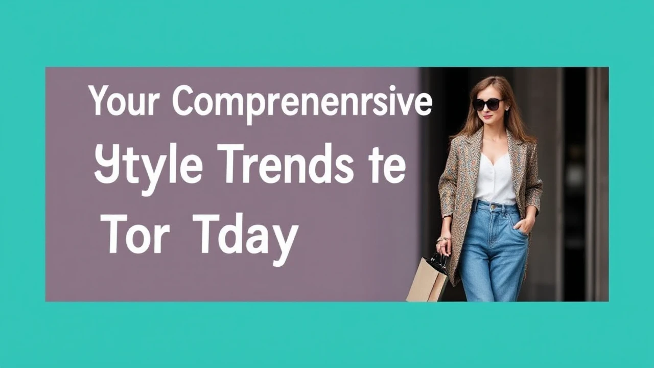 Your Comprehensive Handbook to Style Trends for Today's Woman