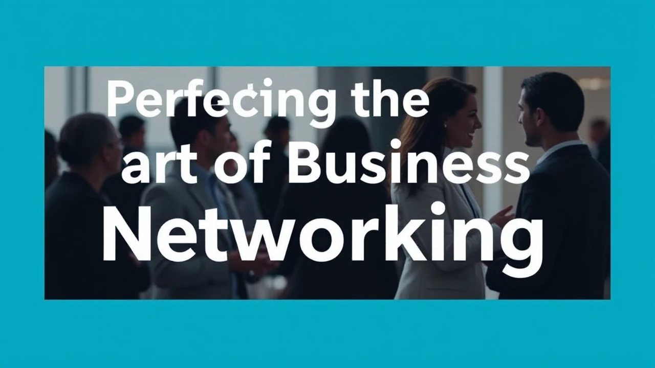 Perfecting the Art of Business Networking: A Detailed Guide