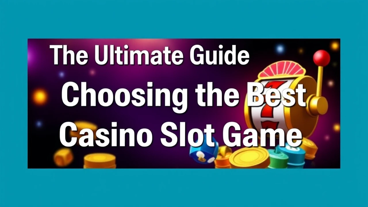 The Ultimate Guide to Choosing the Best Casino Slot Game