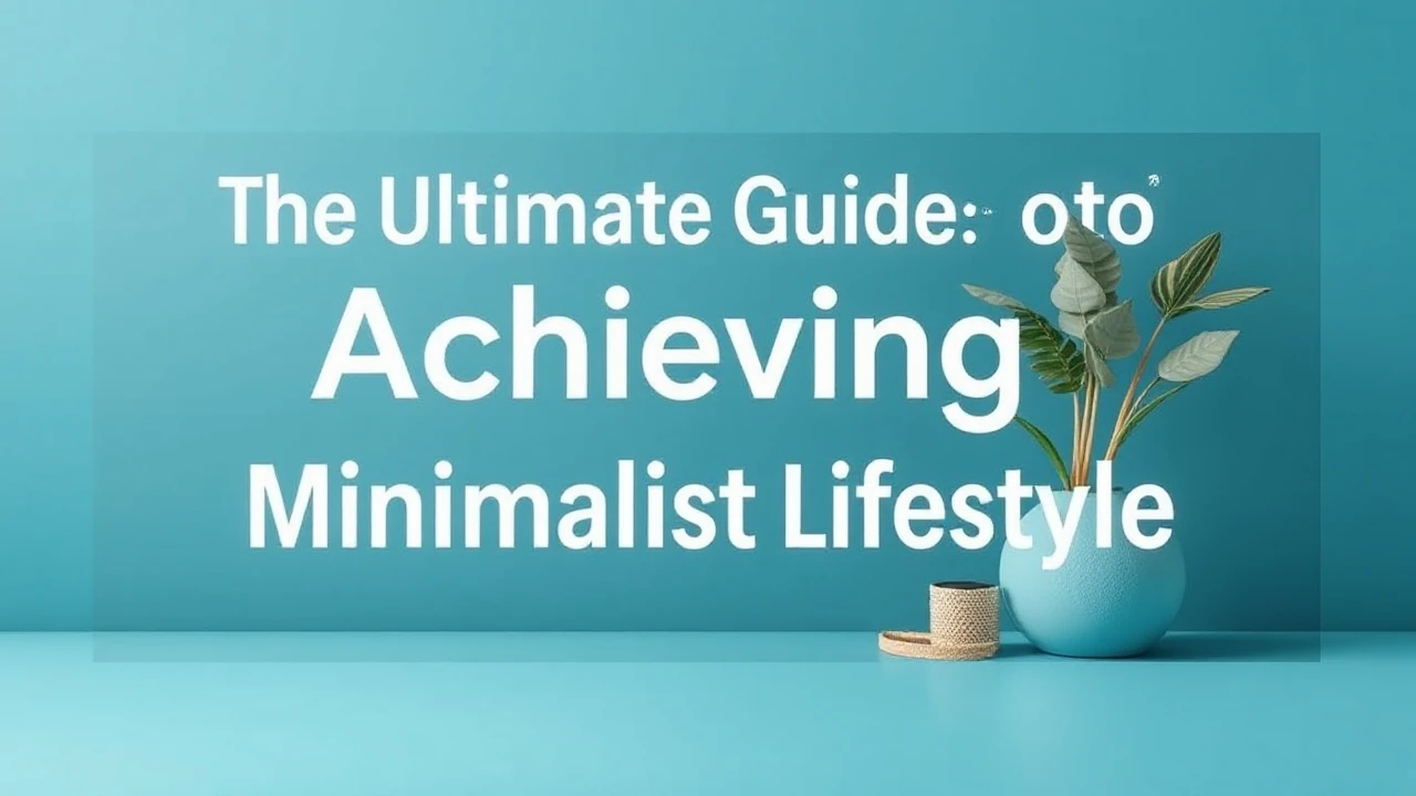 The Ultimate Guide of Achieving a Minimalist Lifestyle