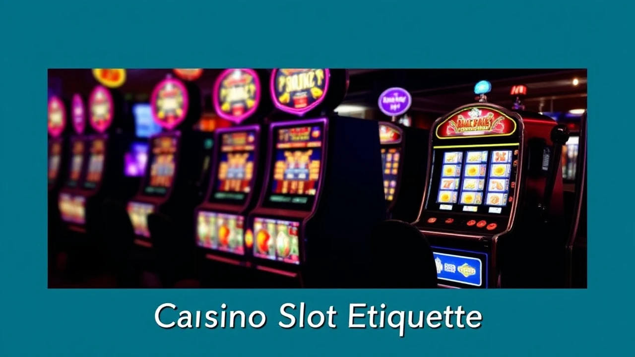 Casino Slot Etiquette: Dos and Don'ts