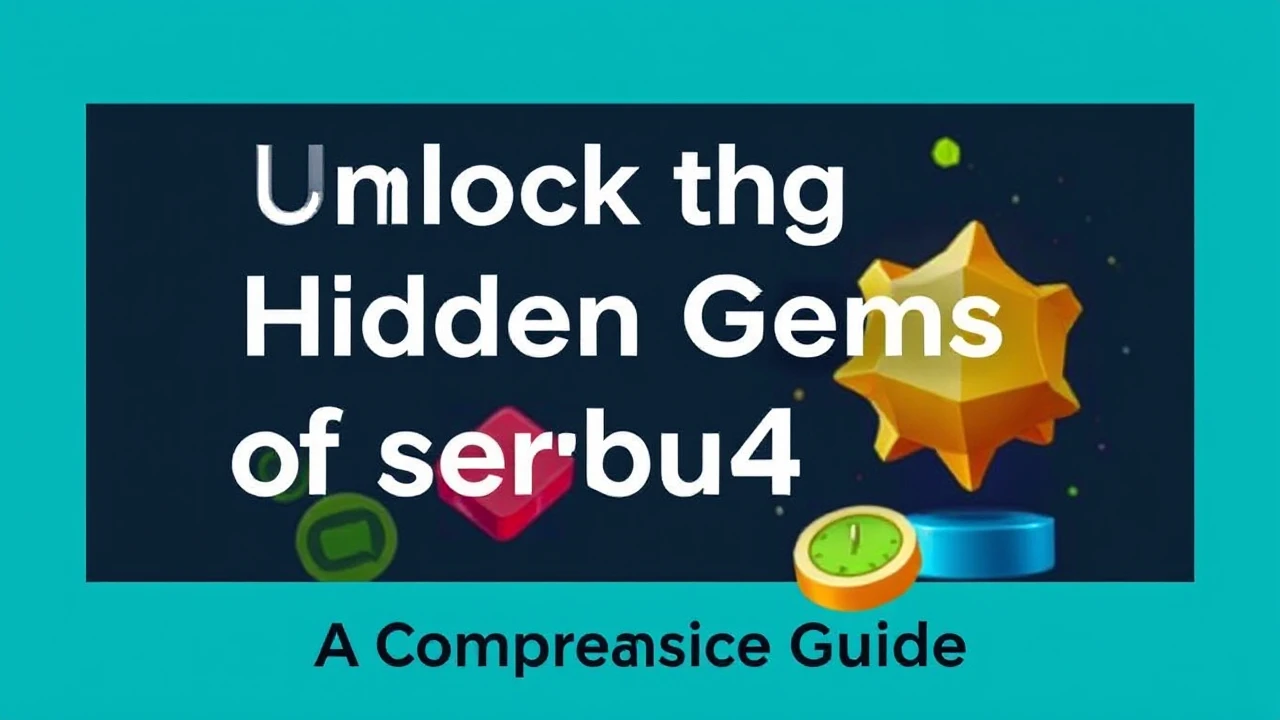 Unlocking the Hidden Gems of serbu4d: A Comprehensive Guide