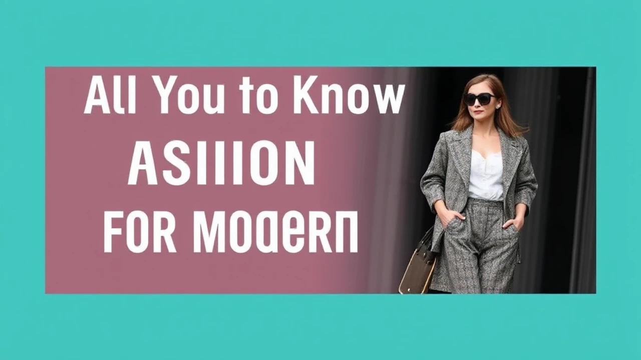 All You Need to Know to Fashion Trends for the Modern Woman