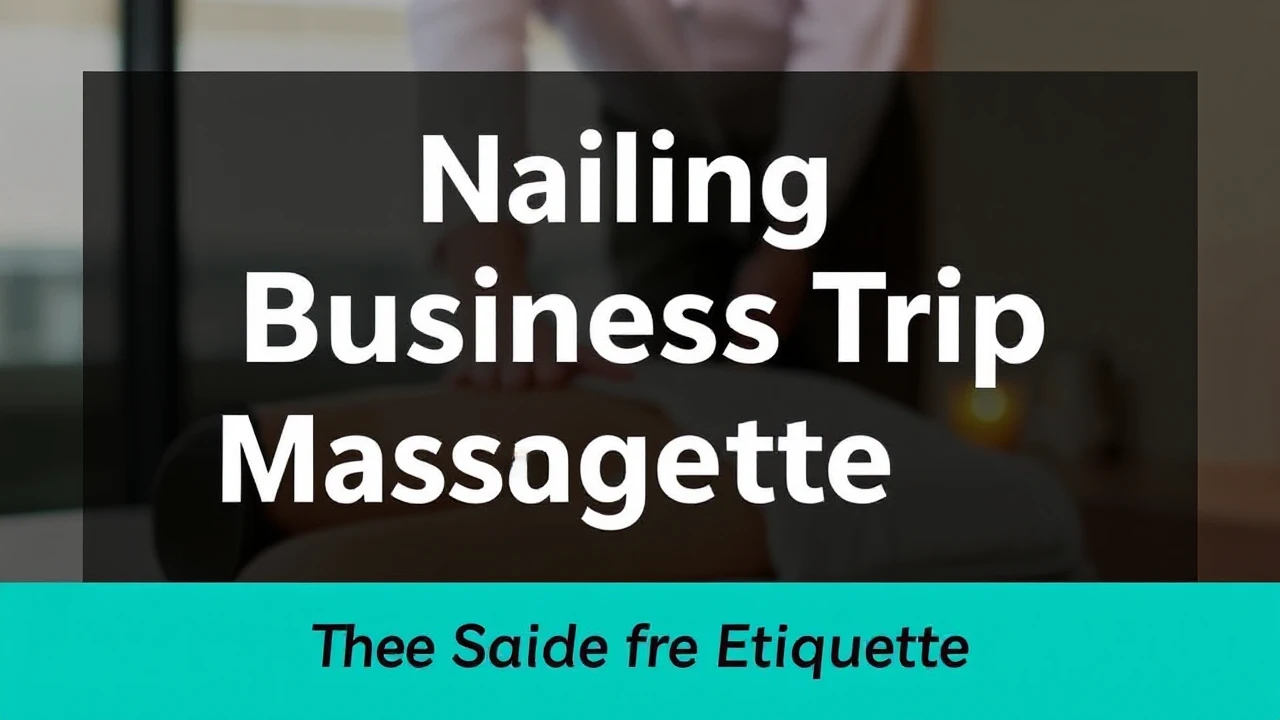 Nailing Business Trip Massage Etiquette: The Guide for Professionals