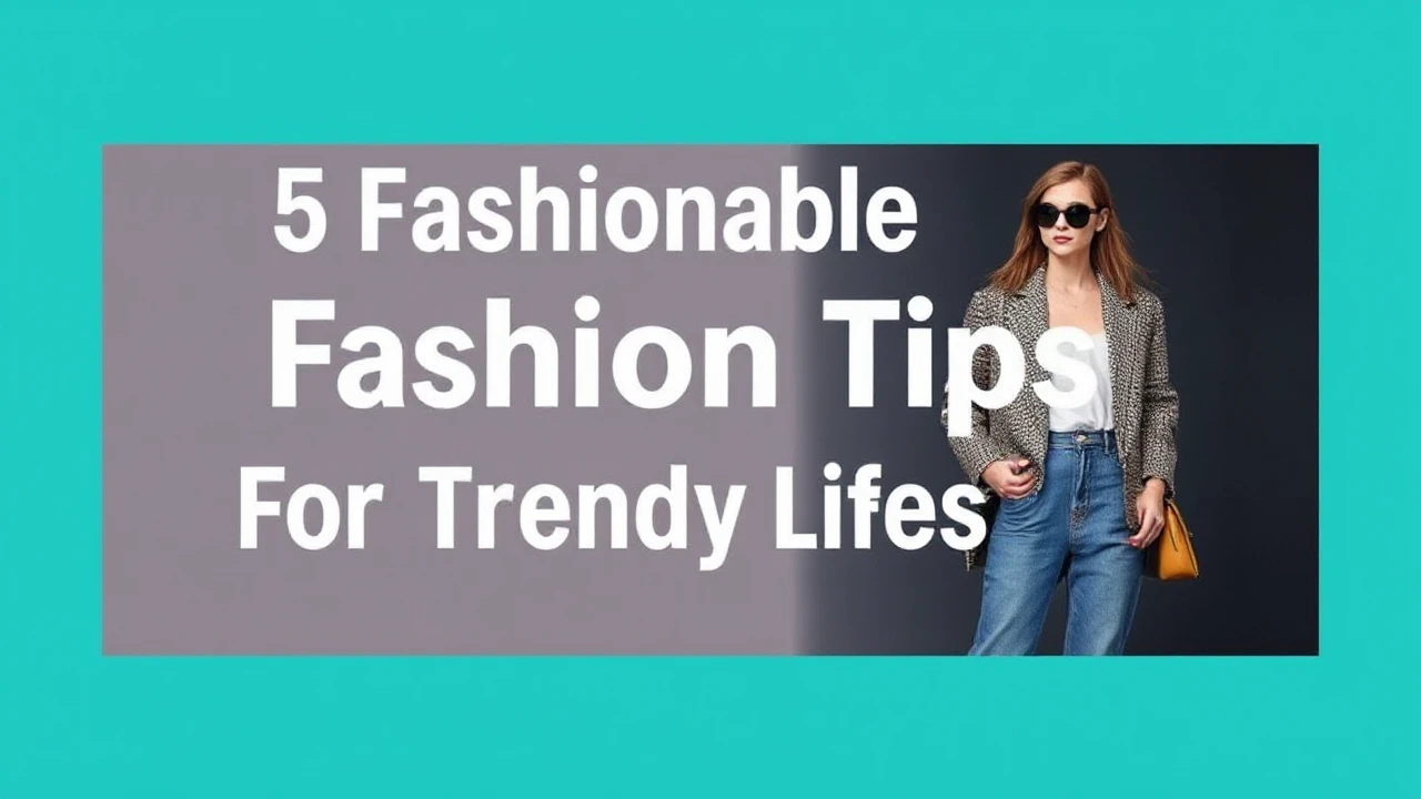 5 Fashionable Fashion Tips for a Trendy Lifestyle