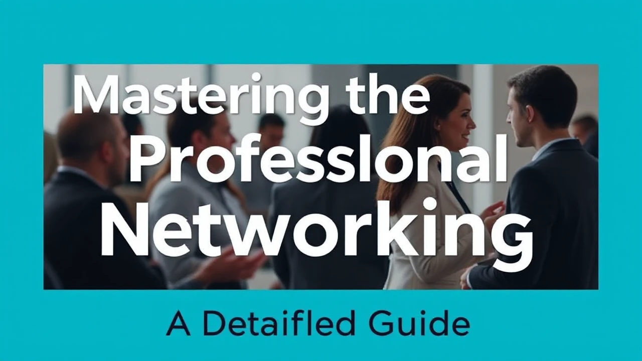 Mastering the Art of Professional Networking: A Detailed Guide