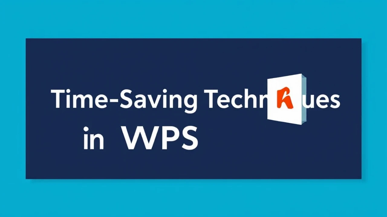 Increasing Effectiveness: Time-Saving Techniques in WPS Office