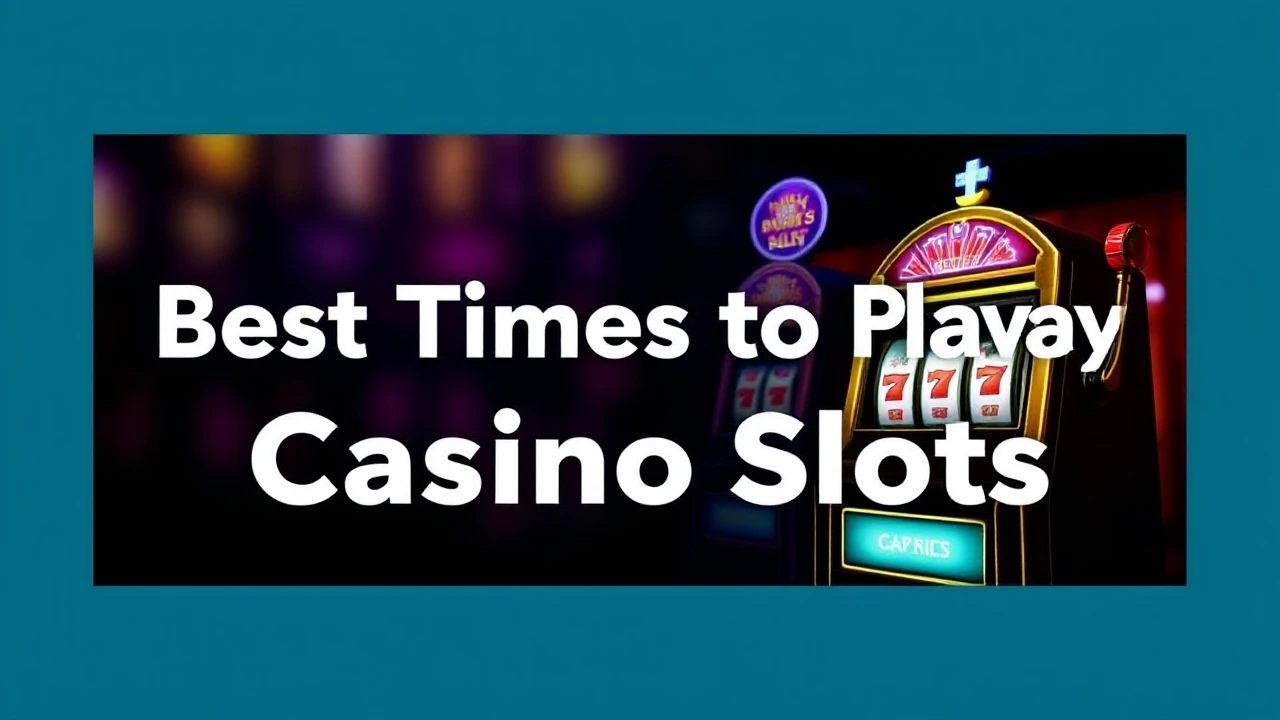 Get Lucky: Best Times to Play Casino Slots