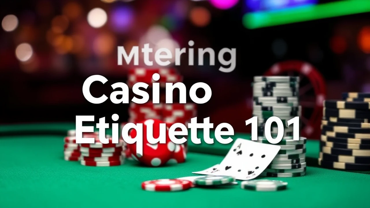 Mastering Casino Etiquette 101: Essential Dos and Don'ts for Novice Players