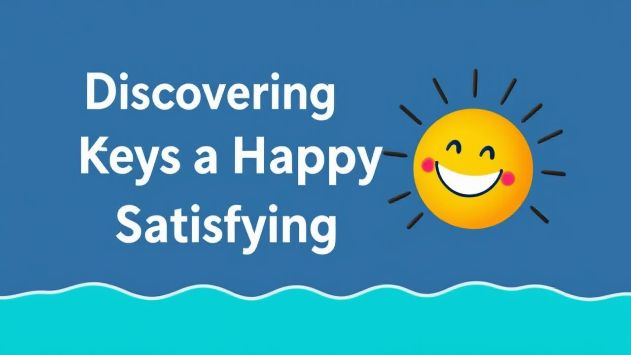 Discovering the Keys to a Happy and Satisfying Lifestyle