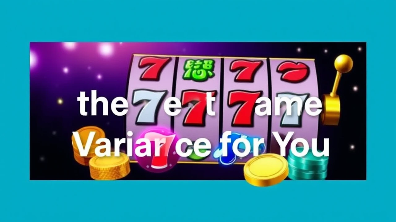 Choosing of Selecting the Best Slot Game Variance for You