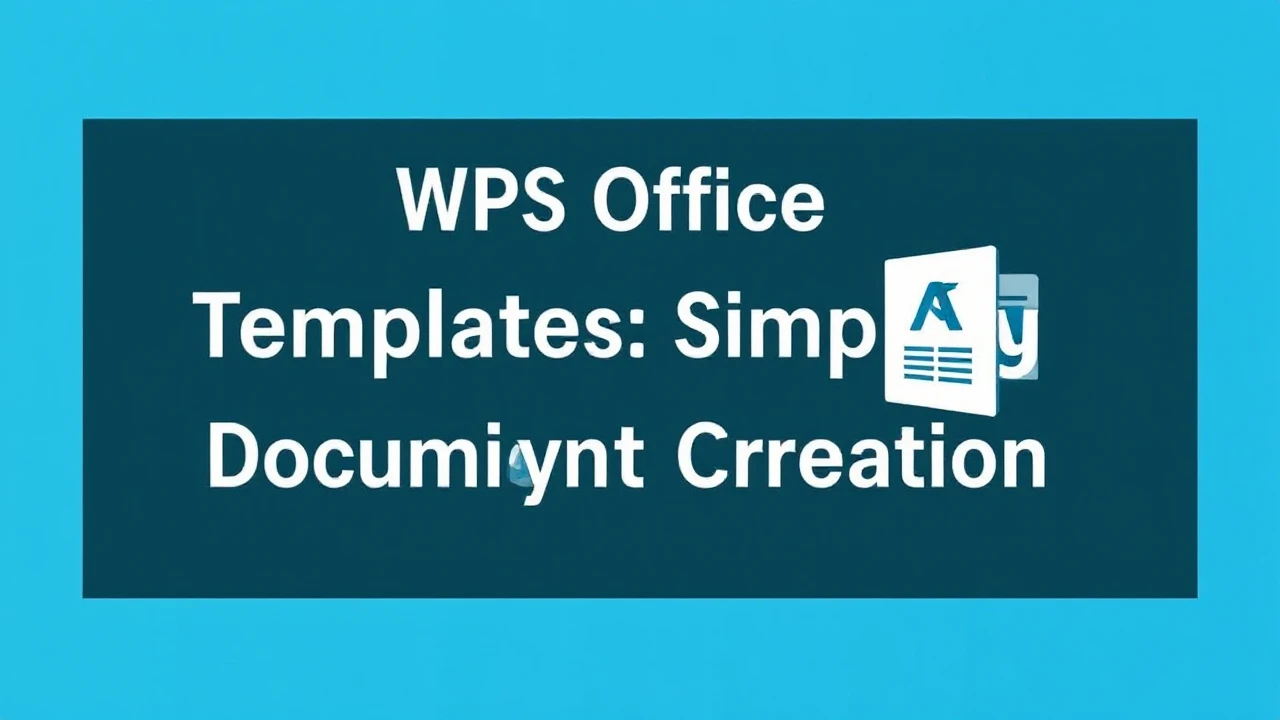 WPS Office Templates: Simplifying Document Creation
