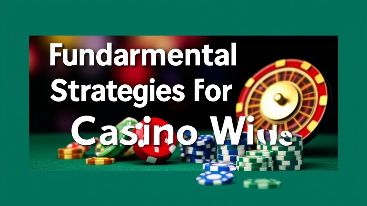 Fundamental Strategies for Huge Casino Wins