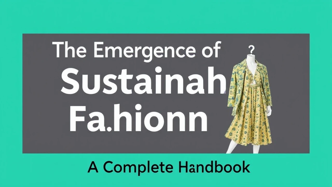 The Emergence of Sustainable Fashion: A Complete Handbook