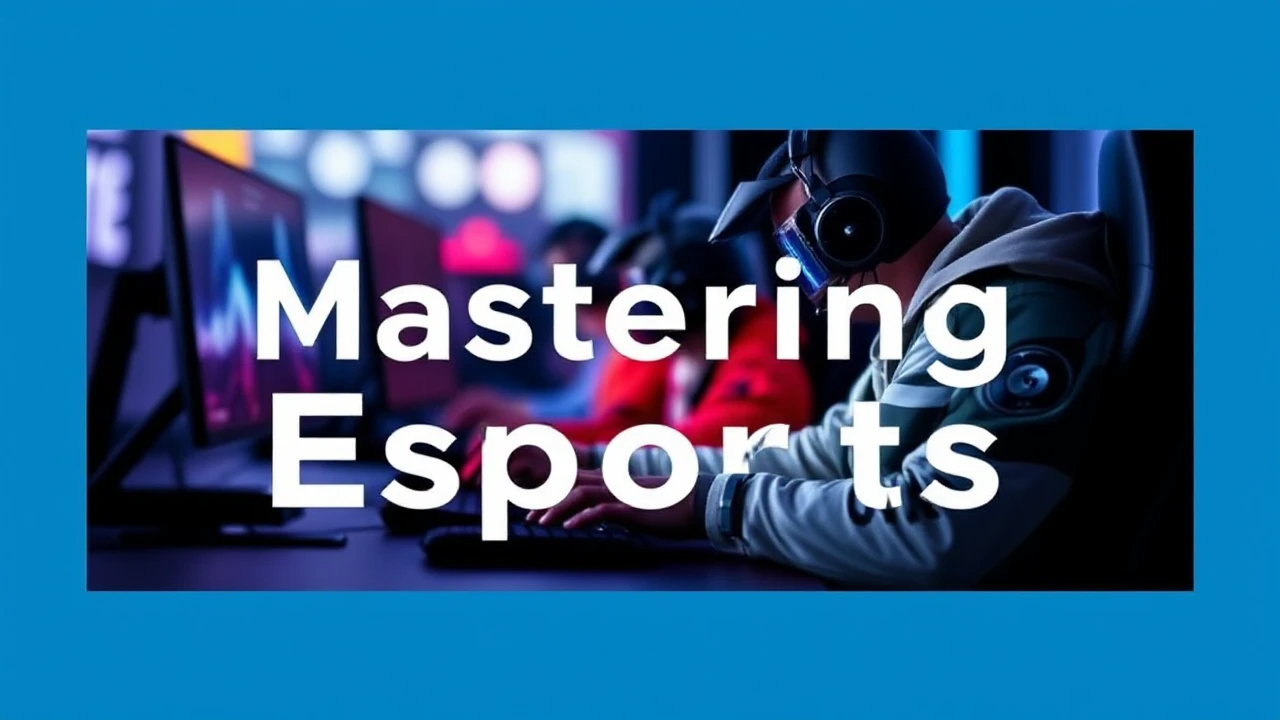 Mastering Esports: An Amateur's Guide to Competitive Gaming