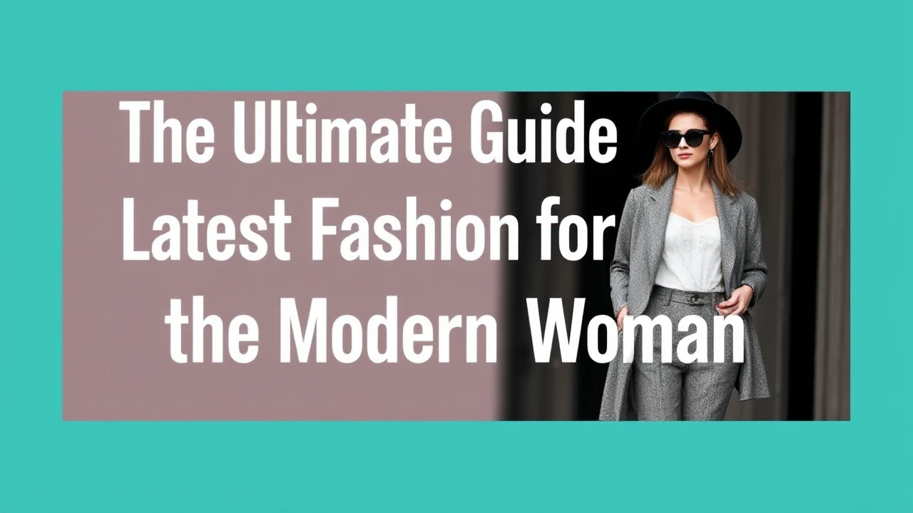 The Ultimate Guide to Latest Fashion for the Modern Woman
