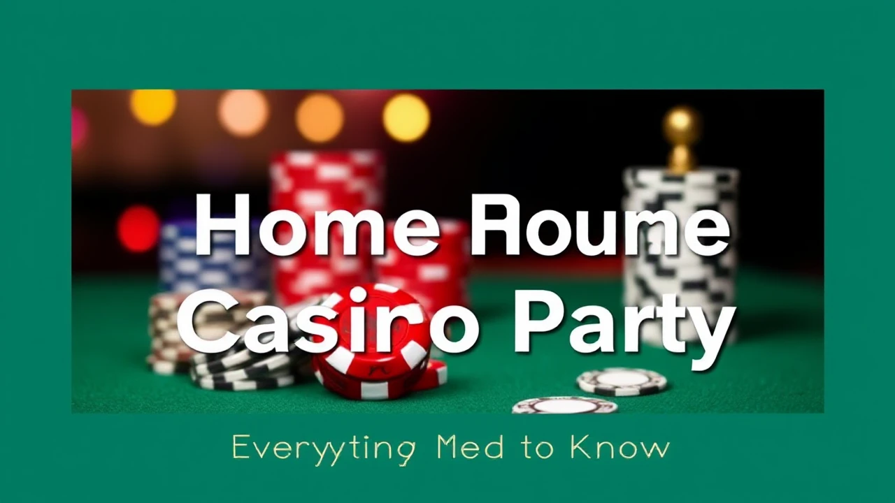 Hosting a Home Casino Party: Everything You Need to Know