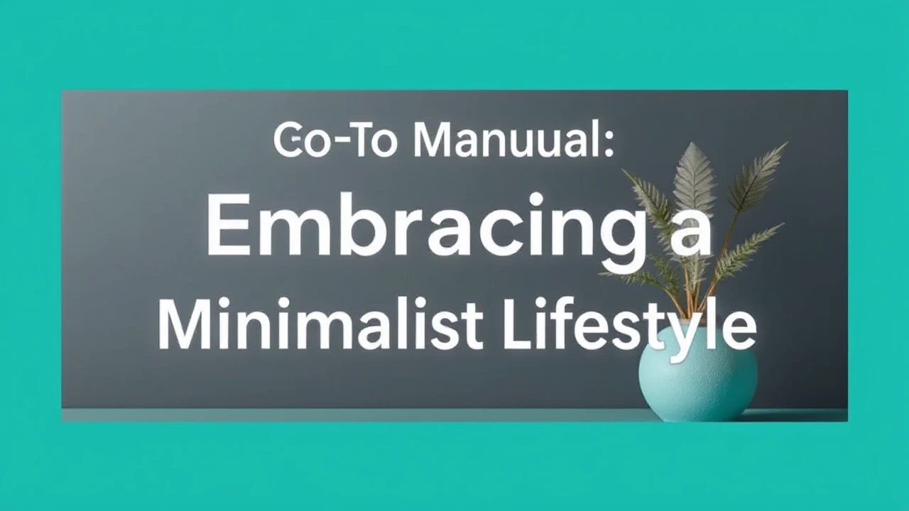 Your Go-To Manual of Embracing a Minimalist Lifestyle