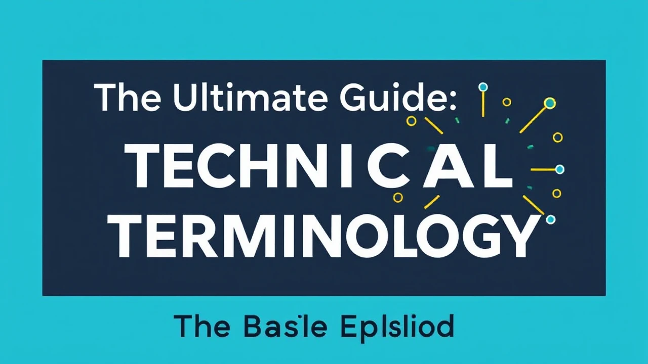 The Ultimate Guide Technical Terminology: The Basics Explained