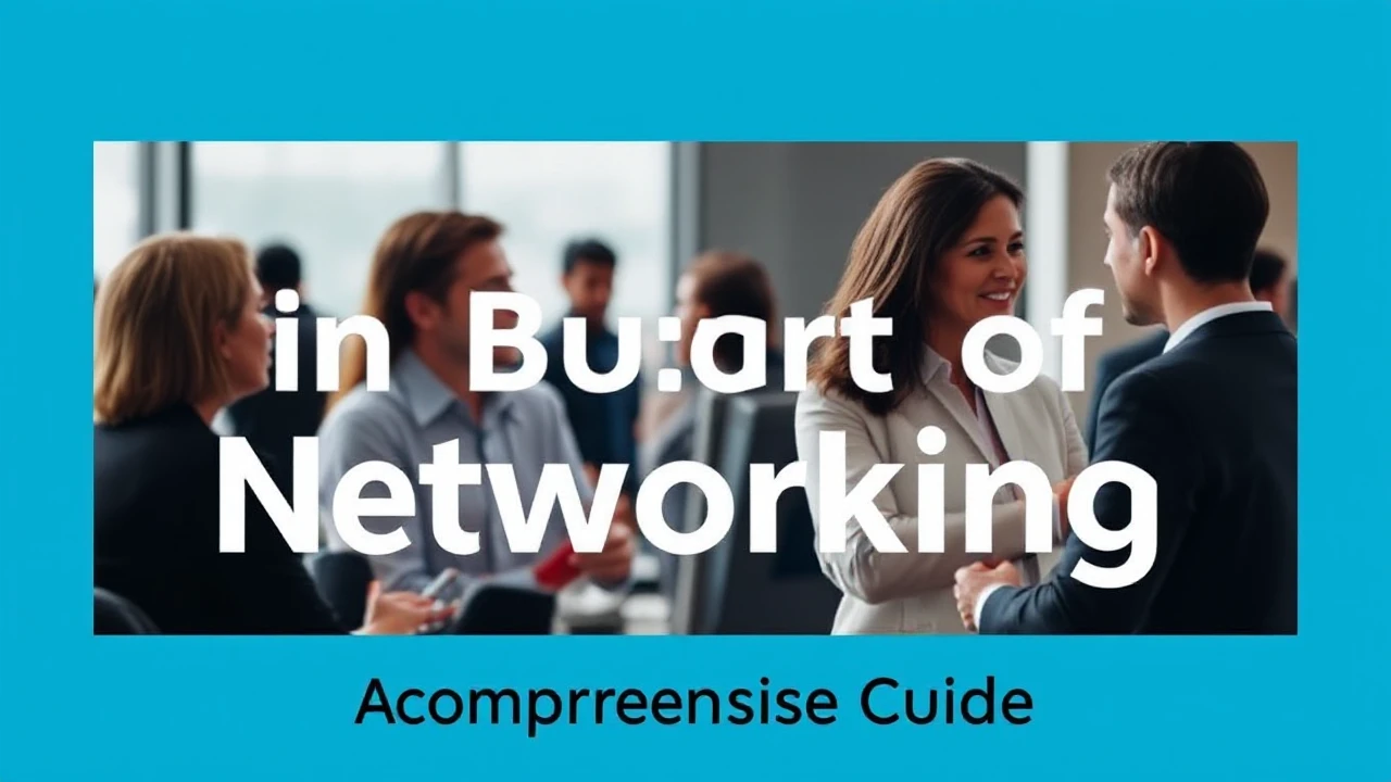Becoming Proficient in the Art of Business Networking: A Comprehensive Guide