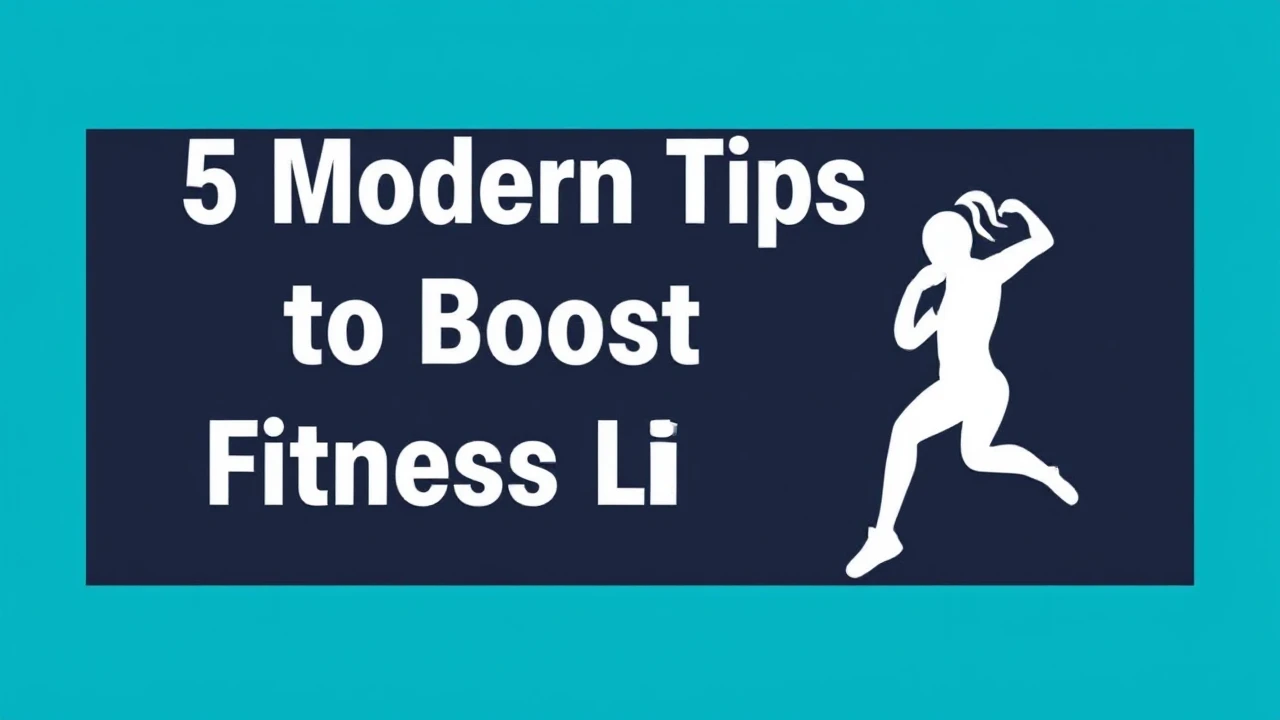 5 Modern Tips to Boost Your Fitness Lifestyle