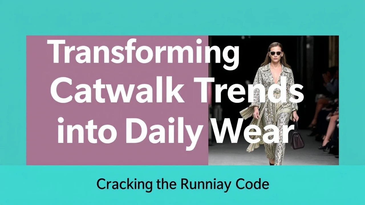 Transforming Catwalk Trends into Daily Wear: Style Guide