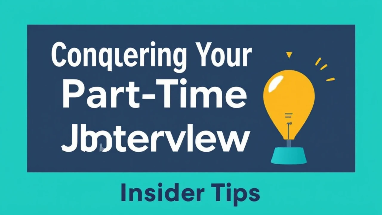 Conquering Your Part-Time Job Interview: Insider Tips