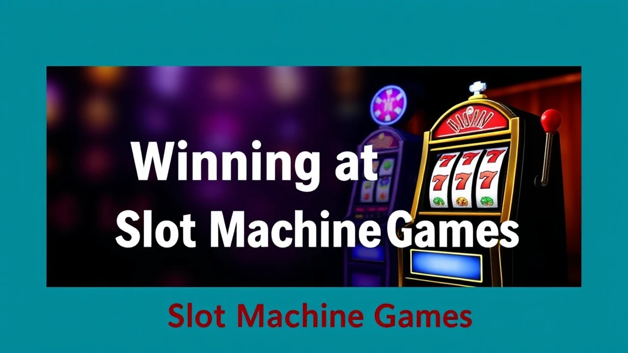 Your Go-To Manual to Winning at Slot Machine Games