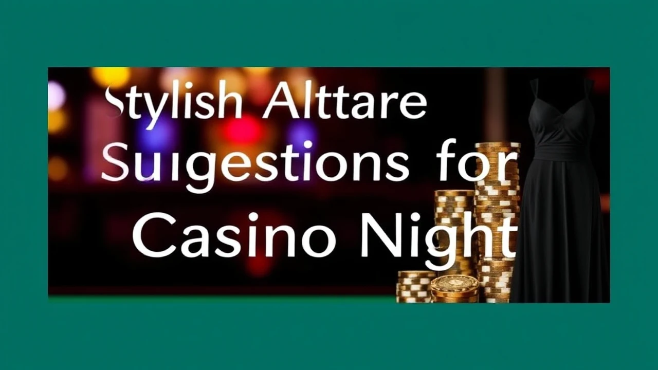 Stylish Attire Suggestions for Casino Nights: Style to Stand Out!